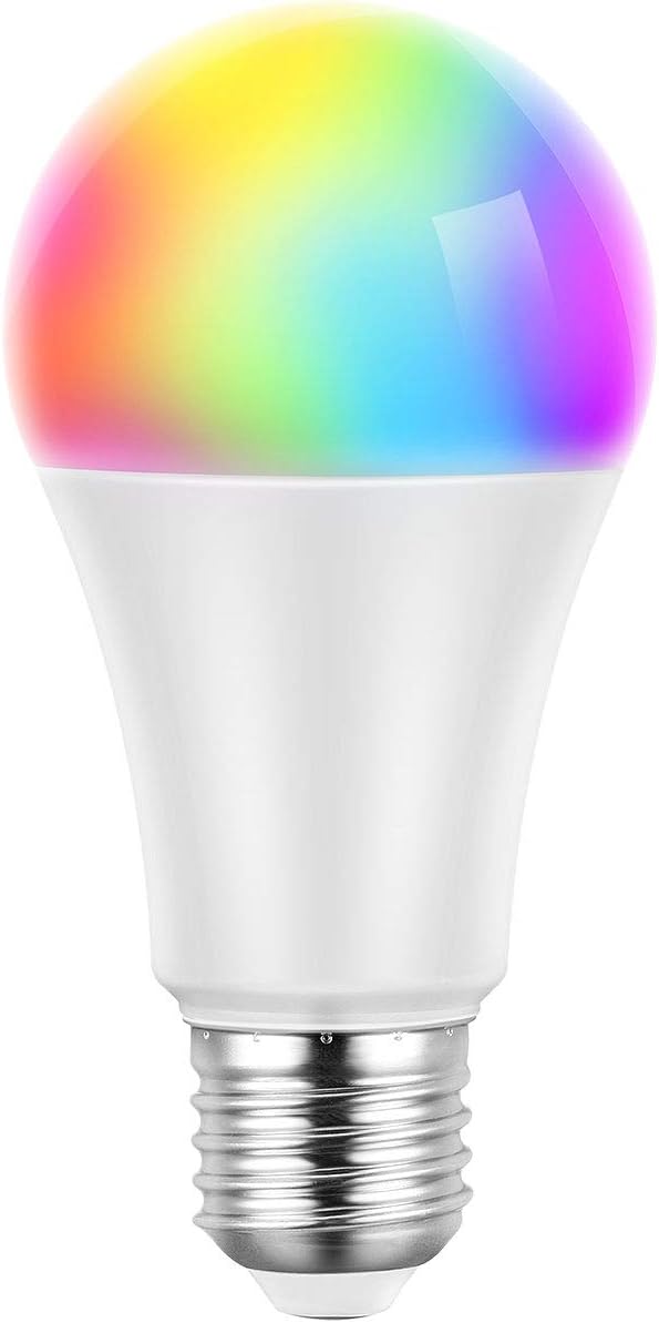 Wifi Lampe, Smart Home Wifi Birne E27 LED Lampe Dimmbare alexa Glühbirne, WLAN steuerbar via App, kompatibel mit Alexa/Google Home, Fernbedienung von IOS &amp; Android 16 Millionen Farben