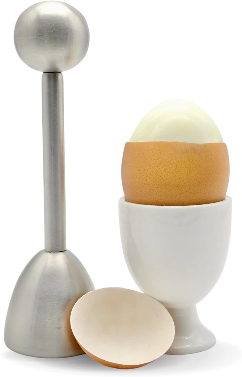 ICO Stainless Steel Egg Topper | Premium Egg Cutter for Boiled Eggs