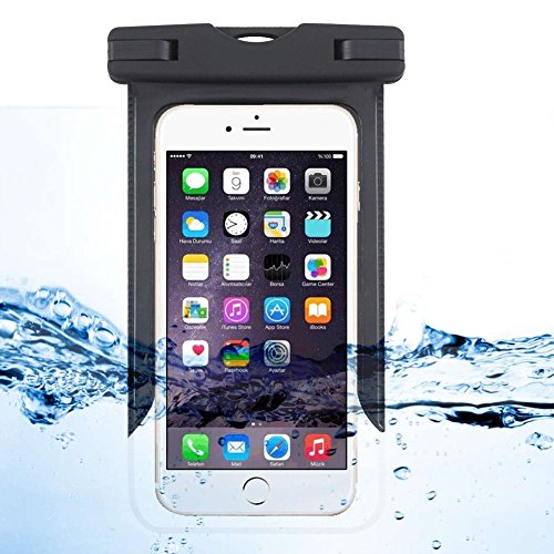 KOKKIA Waterproof Case : Universal Dry Bag for Apple iPhone 6/6s, iPhone 6/6s Plus, iPhone 6SE, Samsung Phones, etc. Waterproof, Dust/Dirt Proof, Snowproof Pouch for Cell Phone up to 6 inches.