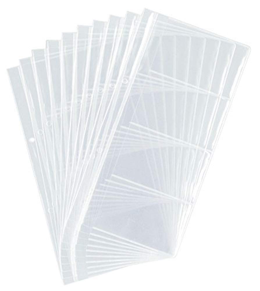Durable 238619 Replacement Business Card Sleeves for Visifix Pack of 10 Transparent