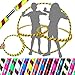 Kid's Hula Hoops -Quality Weighted Children’s Hula Hoops! Great for Exercise, Dance, Fitness & Fun! NO Instructions Needed! Same Day Dispatch! (Yellow/Red Glitter)