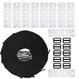 Tatuo Solar Cover Reel Attachment Kit, 10 Each of Pool Solar Cover Reel Straps Buckles and Fastener Plates for In-ground Swimming Pool