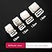 Hurriman 4 Pairs Clear Bra Straps Replacement Invisible Soft Transparent Bra Shoulder Straps, 10Mm Width, LARGE