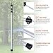 Anyoo Adjustable-Height Singular Tent Pole 7.5Ft Big Foot Telescoping Aluminum Twist Lock Tent Pole Strong Durable Lightweight Perfect for Camping Hiking Backpacking Shelters