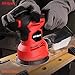 Hi-Spec 2A 240W Random Orbital Disc Palm Sander & 10pc Sanding Papers for Removing Paint, Varnish, Stains, Preparing Furniture, Sanding Down & Finishing Wood