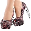 SHOW-STORY-Lonely-Wolf-Stud-Zipper-Platform-Silver-Bone-Heel-Club-PumpsLF80652