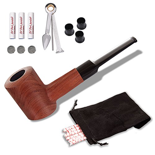 Yannabis Tobacco Pipes, Handmade Carved Smoking Pipe with Accessories