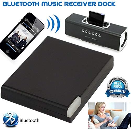 MASIKI A2DP 4.1 Bluetooth Music Receiver Adapter for Bose SoundDock Audio Adapter for 30Pin Dock Speaker (Black)