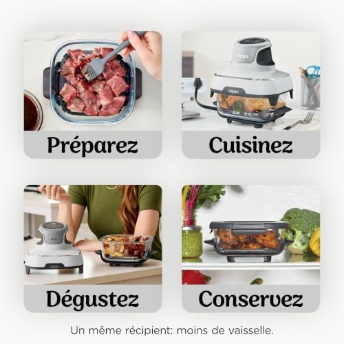 CRISPi Air Fryer Design Compact 4 en 1, bols 3,8 ou 1,4L FN102EU