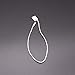 LGEGE 300Pcs 7-inch White Hang Tag Nylon String Snap Lock Pin Loop Fasteners Hook Ties