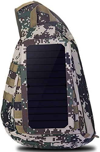 EHOMEE Men Bag Camouflage Shoulder Bag Sling Bag Camping Duffle Solar Powered Backpack for Outdoor