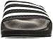 adidas Originals Unisex Adilette Slide Sandals, Black/White/Black, 8 US Men