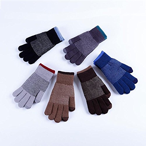 Winter HOT Soft Knit Thick Lined Gloves Winter Outdoor Riding Cycling Gloves Men Women Touch Screen Texting Gloves Smartphones PC Laptop Tablet Smart Touch-nology in Fingertips from WaitingU - Thumbnail 6