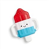 Itzy Ritzy Cold Teether, Water-Filled Textured Teething Toy (Hero Pop) | Water-Filled Teether Chills in Refrigerator with Textured Surface &amp; Easy-Grip Handles for Cooling Sore Gums Teething Relief