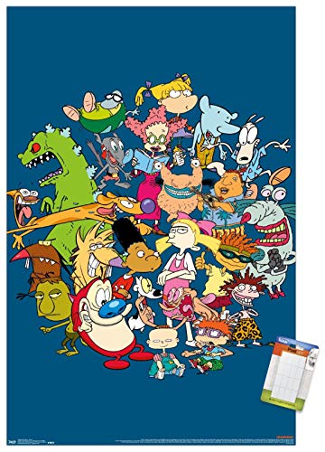 Trends International Nickelodeon Group Wall Poster, 22.375" x 34", Poster & Mou…