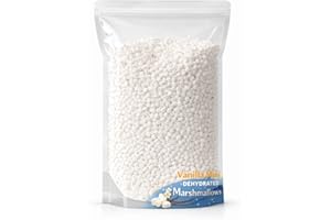 Vanilla Mini Dehydrated Marshmallow Bits, 1 lb (454 g) – Crunchy Cereal & Hot Chocolate Topping, Resealable Self-Standing Bag
