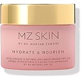 MZ SKIN Hydrate & Nourish Retinol Day Moisturizer 1.69 fl oz | Anti-Aging with SPF 30 | Including Hyaluronic Acid, Ceramides & Squalene | For Smoothing Fine Lines & Wrinkles & Brightening