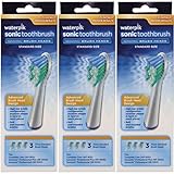 Waterpik SRRB-3W Sensonic Replacement Toothbrushes (Standard Head Size) 9 Count