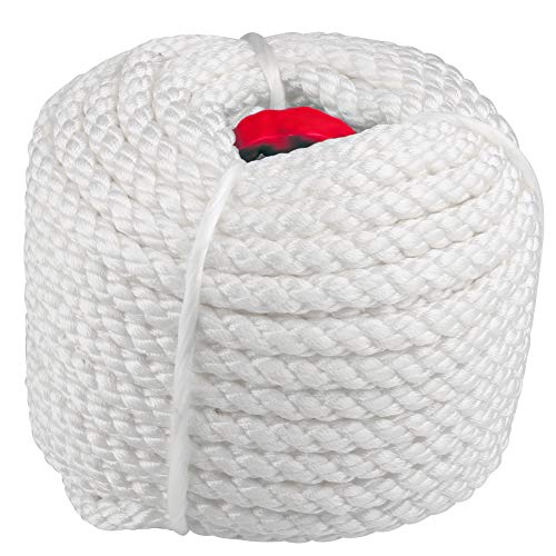 Bang4buck 3/4" x150' Anchor Rope, Strong Polypropylene Docking Dockline Boat/Sailboat/Mooring/Pull/Docking Lines with Thimble- 12592LB Breaking Strain