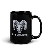 RAM New Logo Black Glossy Mug - 15 oz - Officially Licensed