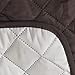 Rose Home Fashion Reversible Chaise Lounge Cover, Chaise Lounge Slipcover, Sectional Couch Covers for Dogs (Chaise Lounge: Chocolate/Beige)