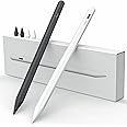 Stylus Pen for iPad W/Palm Rejection Tilt Sensor,13Mins Fully Charged,MEKO Active Apple Pencil iPad Pen Compatible W/iPad 6/7/8/9/10,iPad Pro12.9/11"/M4,iPad Air3/4/5/6,iPad mini5/6(White/Black)
