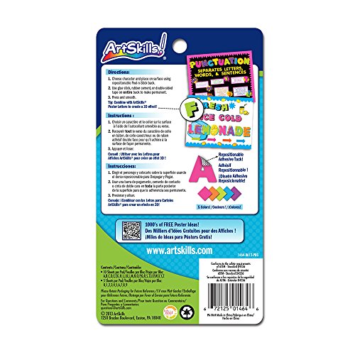 ArtSkills Poster Letters And Numbers A Z And 0 9 Neon Colors