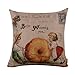 LINKWELL Thanksgiving Pillow Cover 18x18, Farmhouse Pumpkin Decorative Pillow Cover, Fall Decor for Home Indoor, Autumn Cushion Pillowcase for Sofa Couch CC862
