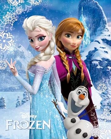 Amazon Co Jp アナと雪の女王 アナ エルサ オラフ ポスター500 400サイズ ホーム キッチン