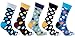 socks n socks-Men's 5-pair Luxury Cotton Polka Dotted Dots Dress Socks Gift Box