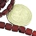Czechmate 6mm Square Glass Czech Two Hole Tile Bead - Ruby