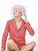 Blulu 3 Pieces Sleep Cap Satin Bonnet Night Sleeping Soft Hair Turbans for Women and Girls(Gold, Pink, Peacock Blue)