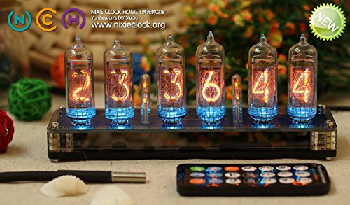 Classic Nixie Tube Clock Kit - In-14 Tubes, See Through Acry