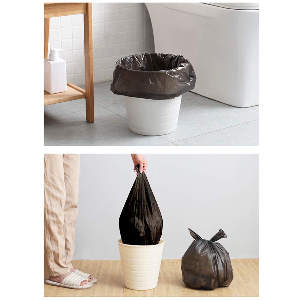 Pack of 125 *NEW* Lesbye 10Litre Bin Liners Black Bags Small Plastic