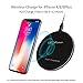 UGpine Type C Wireless Charger,Qi Wireless Charging Pad Fast Charge for Samsung Galaxy Note 8 S8 S8 Plus S7 S7 Edge Note 5 S6 Edge Plus and Standard Charge for Apple iPhone X/8/8 Plus
