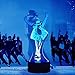 MJ Gifts Michael LED Jackson Lights Fans Dancer Michael Memory Jackson Gifts, Michael Souvenir Michael Lamp Creative Presents King of Pop Moonwalk Desktop 3D Decorative Lights for Home Party Festival