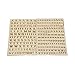 JAM PAPER Self Adhesive Alphabet Letter Stickers - Gold - Upper & Lower Case - 2 Sheets/Pack