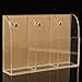 KINGSO Wall Mount 3 Tier Acrylic Remote Control Storage Holder Organizer