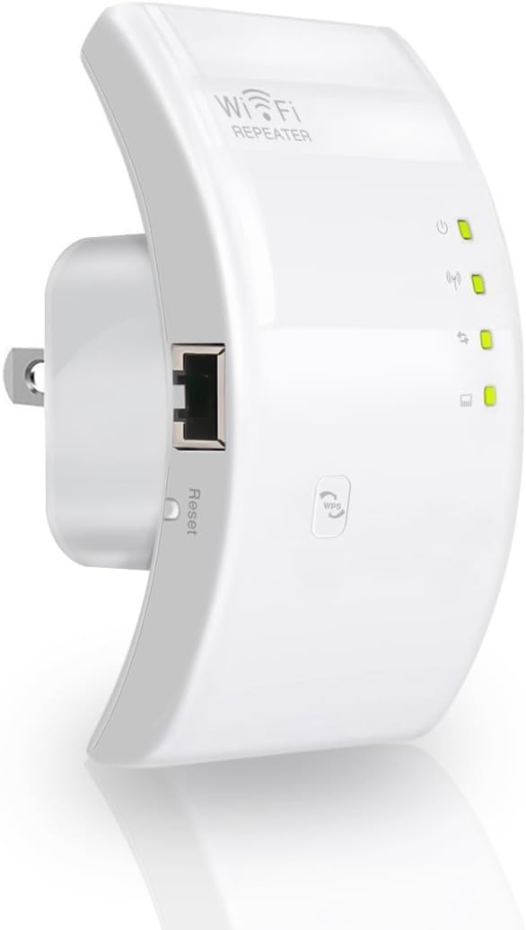 WiFi Range Extender, MECO Wireless Repeater 300Mbps WiFi Signal Amplifier Supports Repeater/Access Point Mode with Network Interface