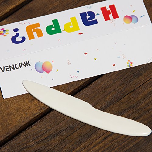 VENCINK Genuine Bone Folder Paper Creaser Crafting Scoring Creasing Scrapbooking Origami Tool for Paper Craft Cards Making Folding Score Board (5.5 x 0.79 inch) - Thumbnail 4