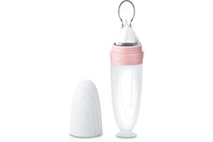 Termichy Baby Food Dispensing Spoon: Squeeze Feeder Dispenser for Baby - Self Feeding Bottle Spoon
