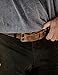 Hanks A1100 Casual Jean Belt - Crazy Horse Leather-Brass Buckle - 38