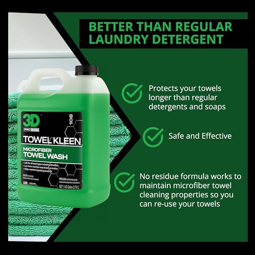 3D Towel Kleen Concentrated Microfiber Detergent - Deep Cleans, Restores & Maintains photo 7