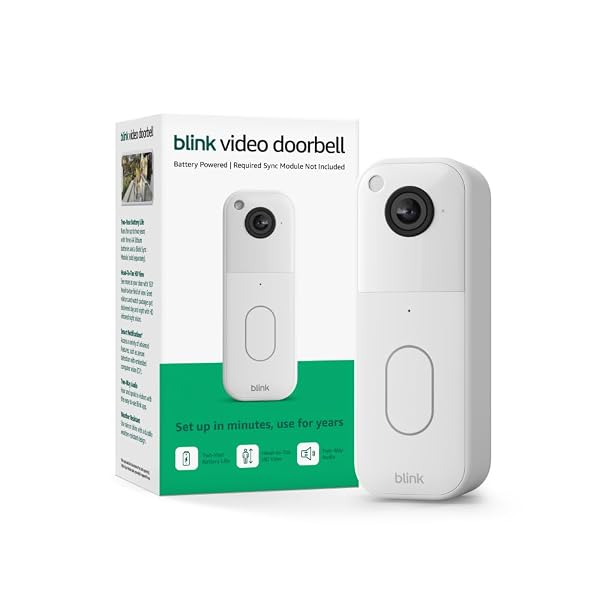 BLINK VIDEO DOORBELL – HEAD-TO-TOE HD VIEW, TWO-YEAR...