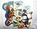 Kung Fu Panda Mini Toy Figure Playset of 8 with Po, Master Shifu, Tigress, The Furious Five and Bonus Sticker/Tattoo Set!