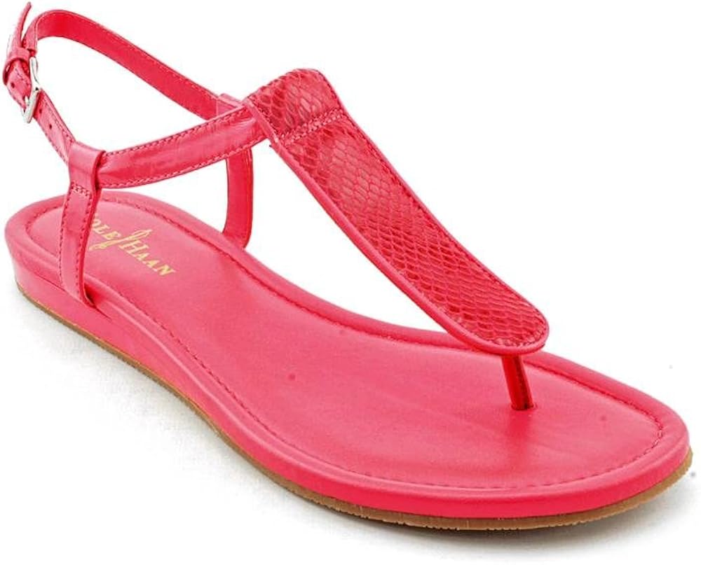 Amazon.com | Cole Haan Molly Flat.Thong Womens Open Toe Leather Thongs Sandals Shoes | Sandals