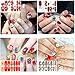 TailaiMei 15 Sheets Christmas Nail Stickers, 7 Sheets Nail Wrap Stickers and 8 Sheets Nail Decals Stickers, Full Wraps Strips and Self-Adhesive Set for DIY Nail Art (1000Pcs)