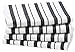 COTTON CRAFT Oversized Kitchen Towels - 4 Pack 100% Cotton Basketweave Tea Dish Towels - Absorbent Reusable Low Lint Quick Dry - Cooking Drying Restaurant Bar Cleaning Cloth Napkin -20x30 Black Stripe