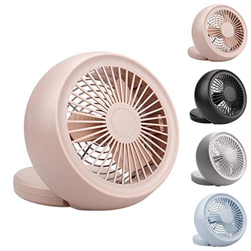 ❤Ywoow❤❤ , USB Mini Table Desk Personal Fan Portable Cooling Fan for Office Home School BK