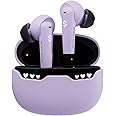 Black Shark Wireless Earbuds with Emoji LED Light, Gaming Earbuds with 45ms Ultra Low Latency, Bluetooth 5.1, Music and Gaming Dual Modes, 24H Playtime, IPX5 Waterproof - Purple